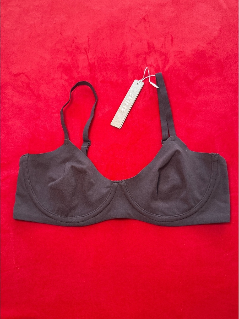 Skims Fits Everybody Unlined Demi Bra Color Cocoa Size 34C